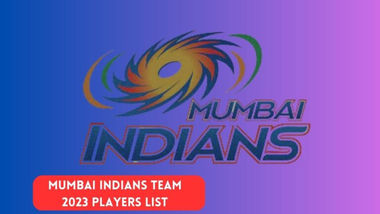 Mumbai Indians team 2023 players list