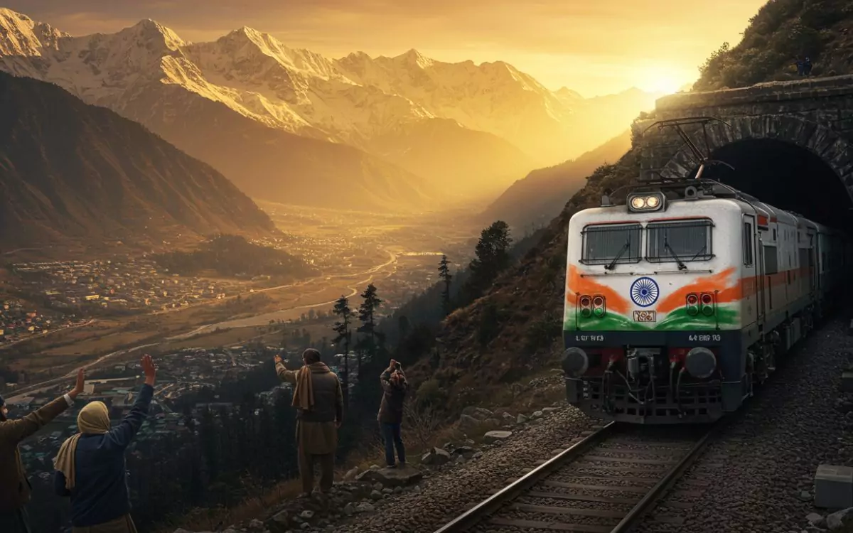 A Train Journey That Took Over 100 Years to Begin, Kashmir’s Dream Track Finally Comes True